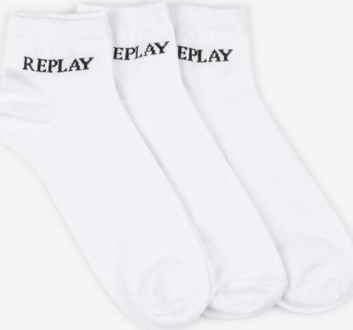 Ponožky Replay Low Cut Basic Leg Logo 3Prs Banderole Replay