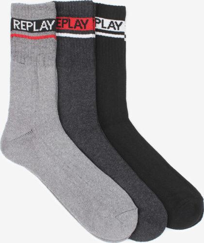 Ponožky Replay Tennis 2 Leg Logo 3Prs Card Wrap Replay