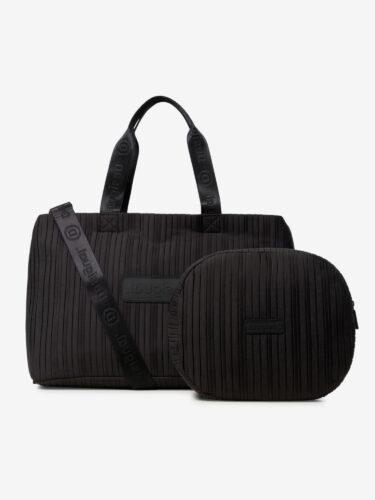 Taška Desigual Duffle Bag Pleats Black Desigual