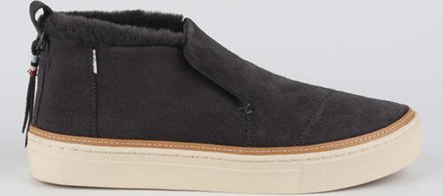 Boty Toms Forged Iron WR Suede/Faux Fur Toms