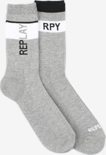 Ponožky Replay Tennis 3A Leg Logo Rpy + Vertical Leg Logo 2Prs Banderole Replay