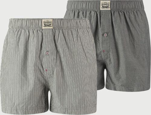 Trenýrky LEVI'S 300Ls Striped Chambray Woven Boxer 2 Pack LEVI'S