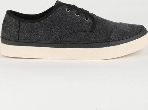 Boty Toms BLACK WASHED CANVAS/RAND MN PASO SNEAK Toms