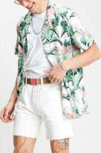 Košile Levi's® Cubano Shirt Flamingo Leaf Print Cloud LEVI'S