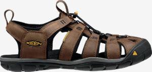 Sandály Keen Clearwater Cnx Leather M Dark Earth/Black Us Keen