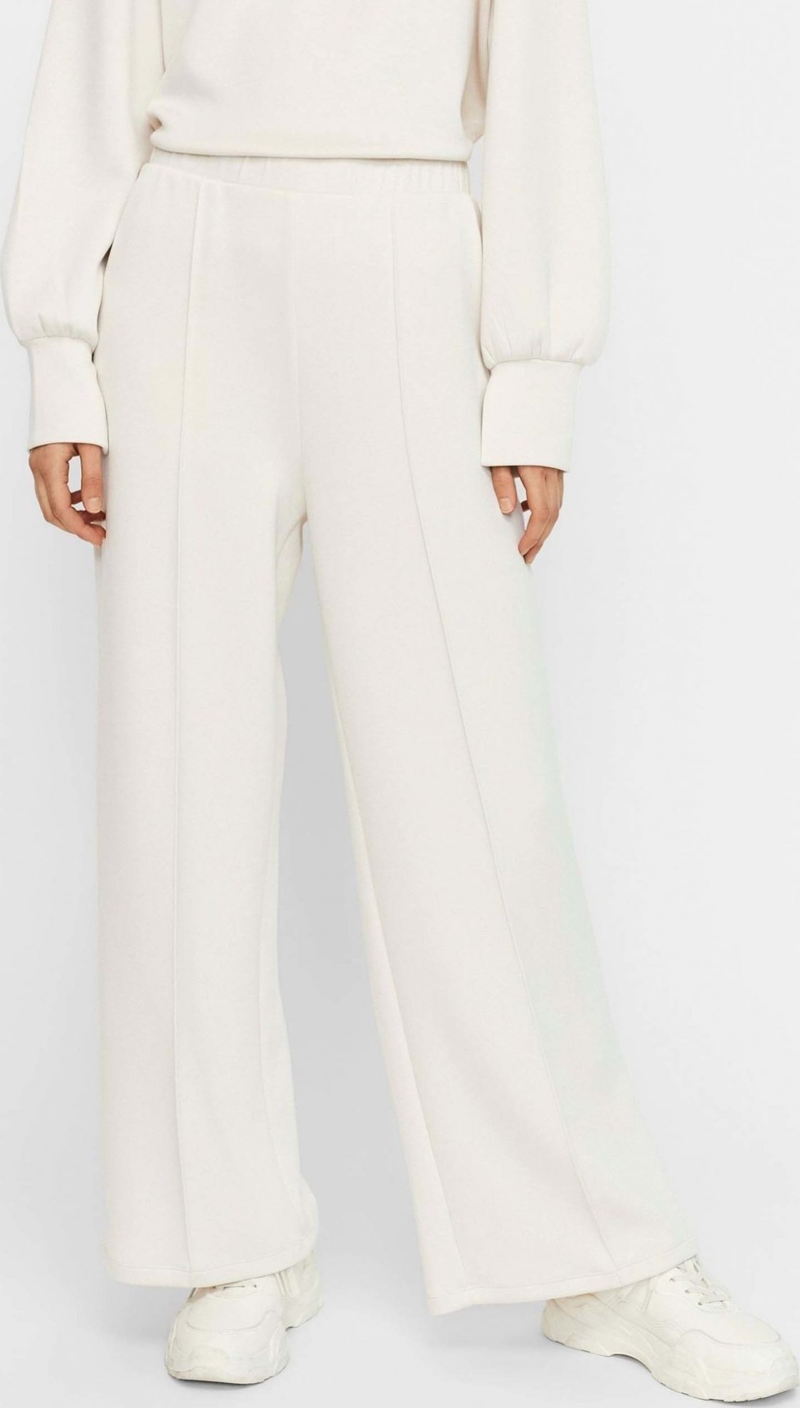 Silky Detail Kalhoty Vero Moda Bílá Vero Moda