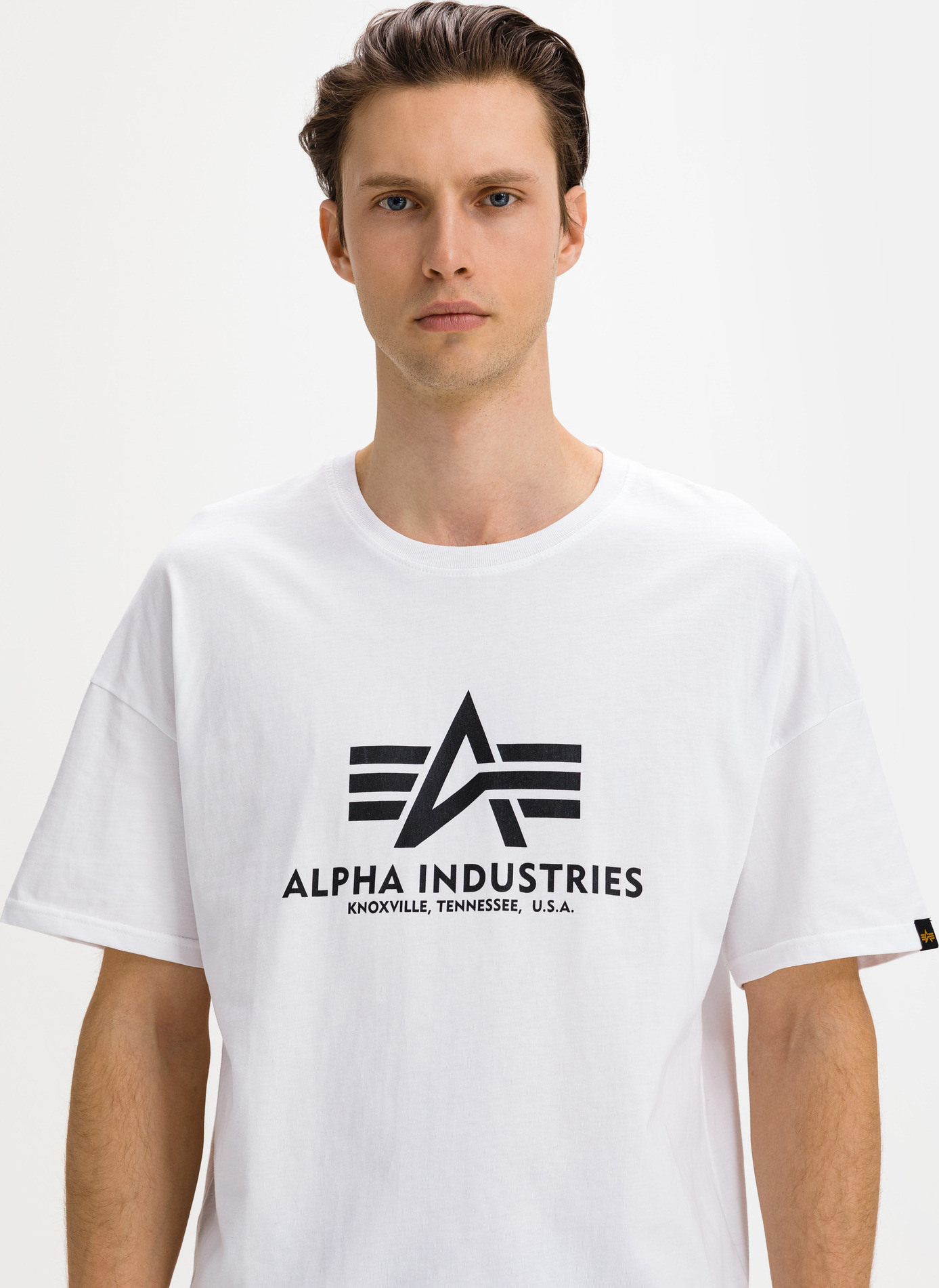 Basic Triko Alpha Industries Bílá Alpha Industries