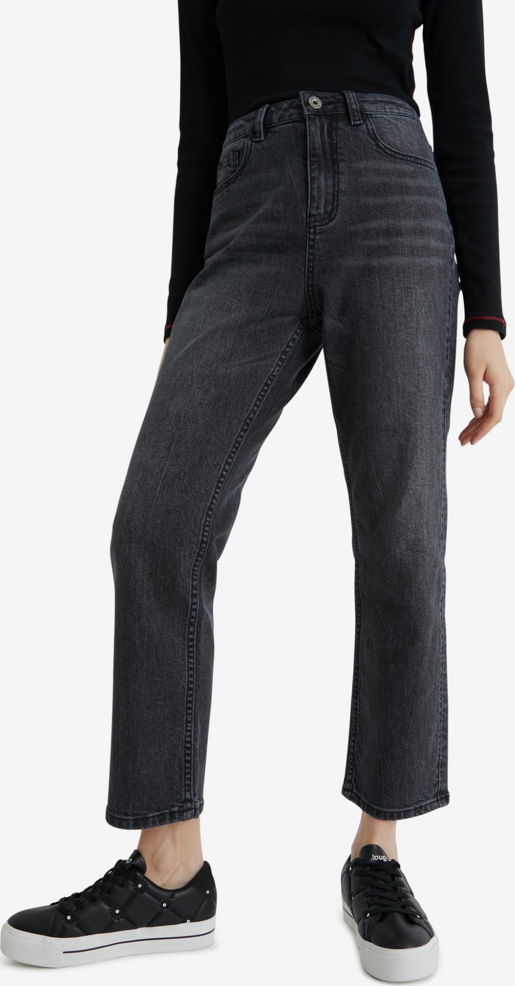 Scarf Jeans Desigual Černá Desigual