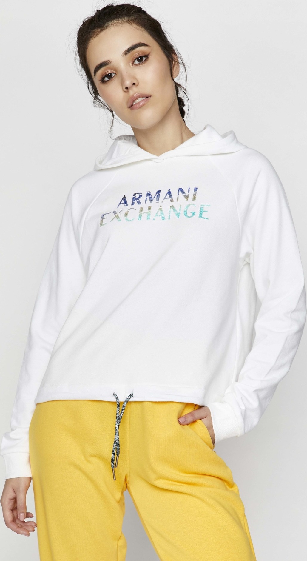 Mikina Armani Exchange Bílá Armani Exchange
