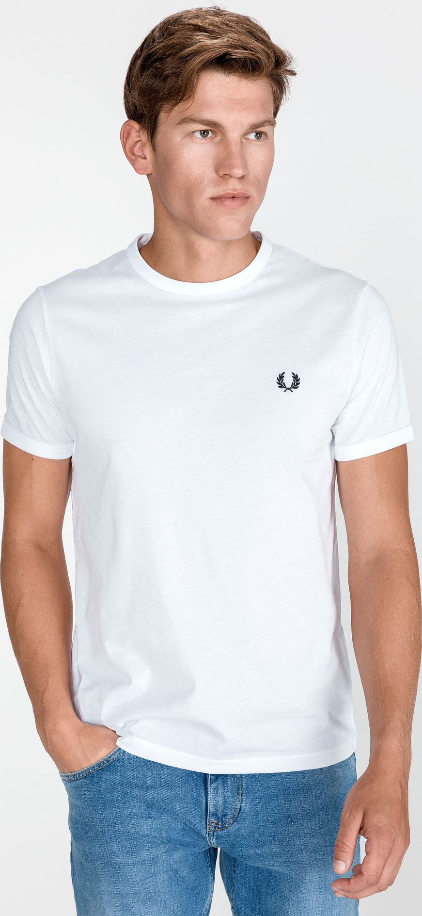 Ringer Triko Fred Perry Bílá Fred Perry