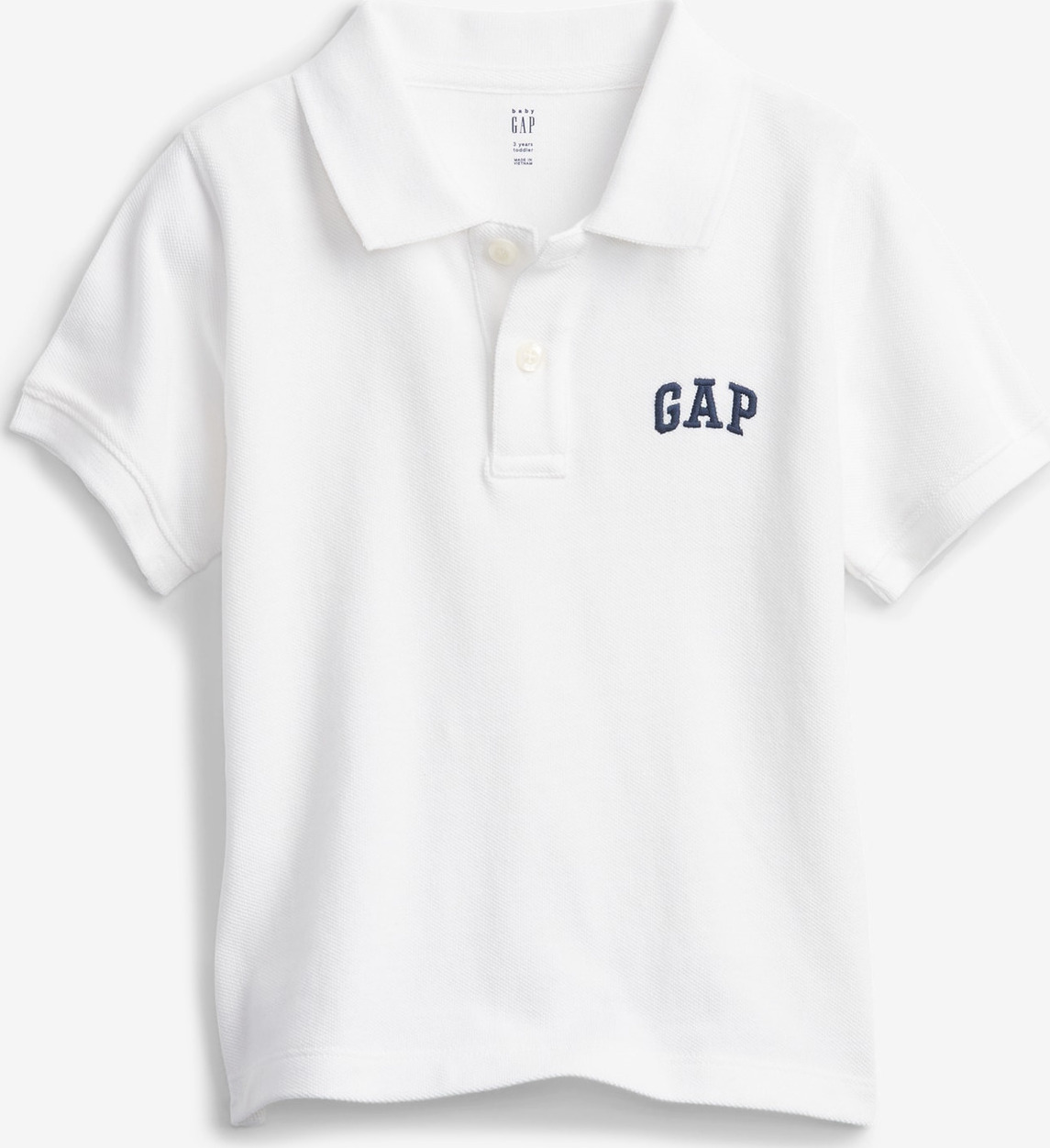 Logo Solid Polo triko dětské GAP Bílá GAP