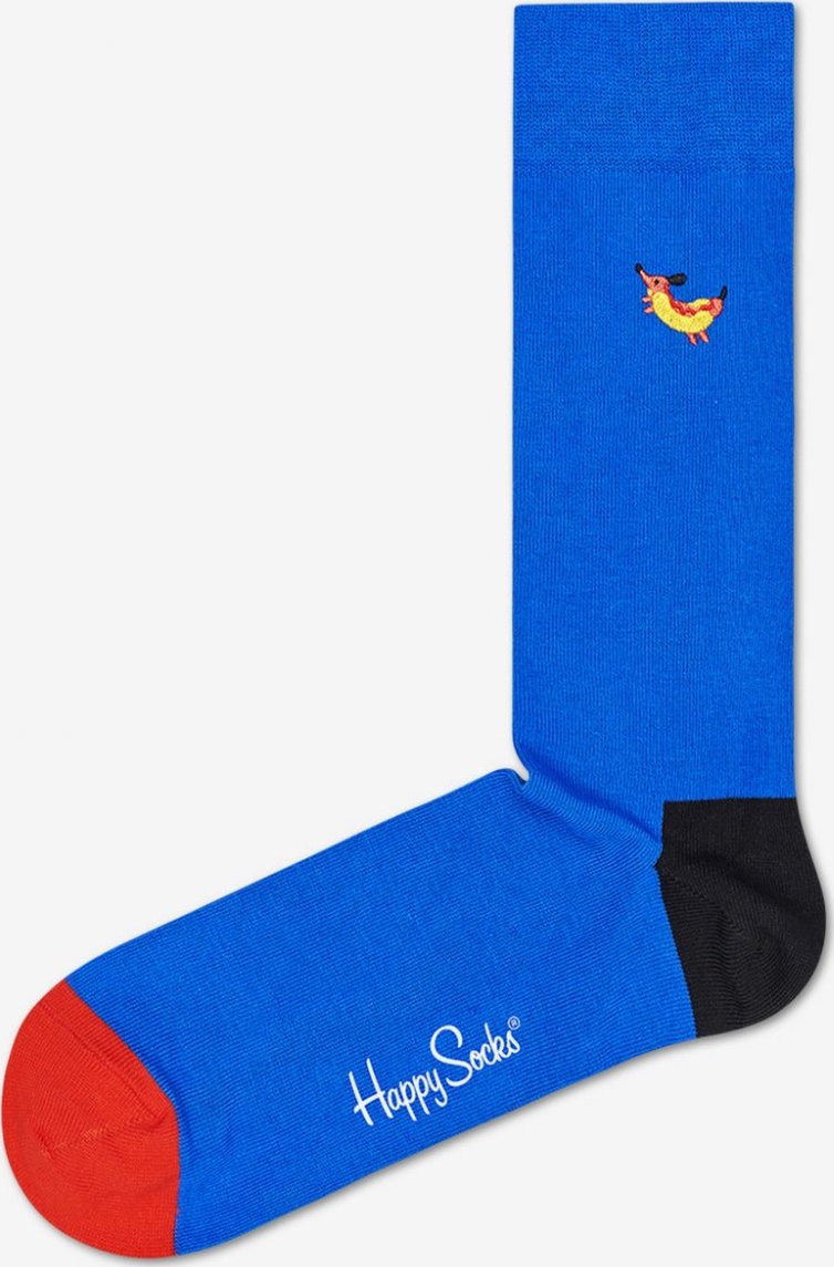 Hot Dog Embroidery Ponožky Happy Socks Modrá Happy Socks