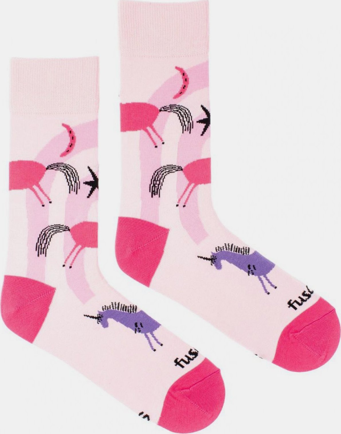 Jednorožec Ponožky Fusakle Růžová Fusakle