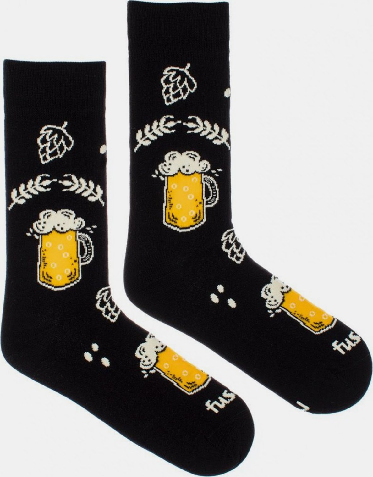 Chmelová brigáda Ponožky Fusakle Černá Fusakle