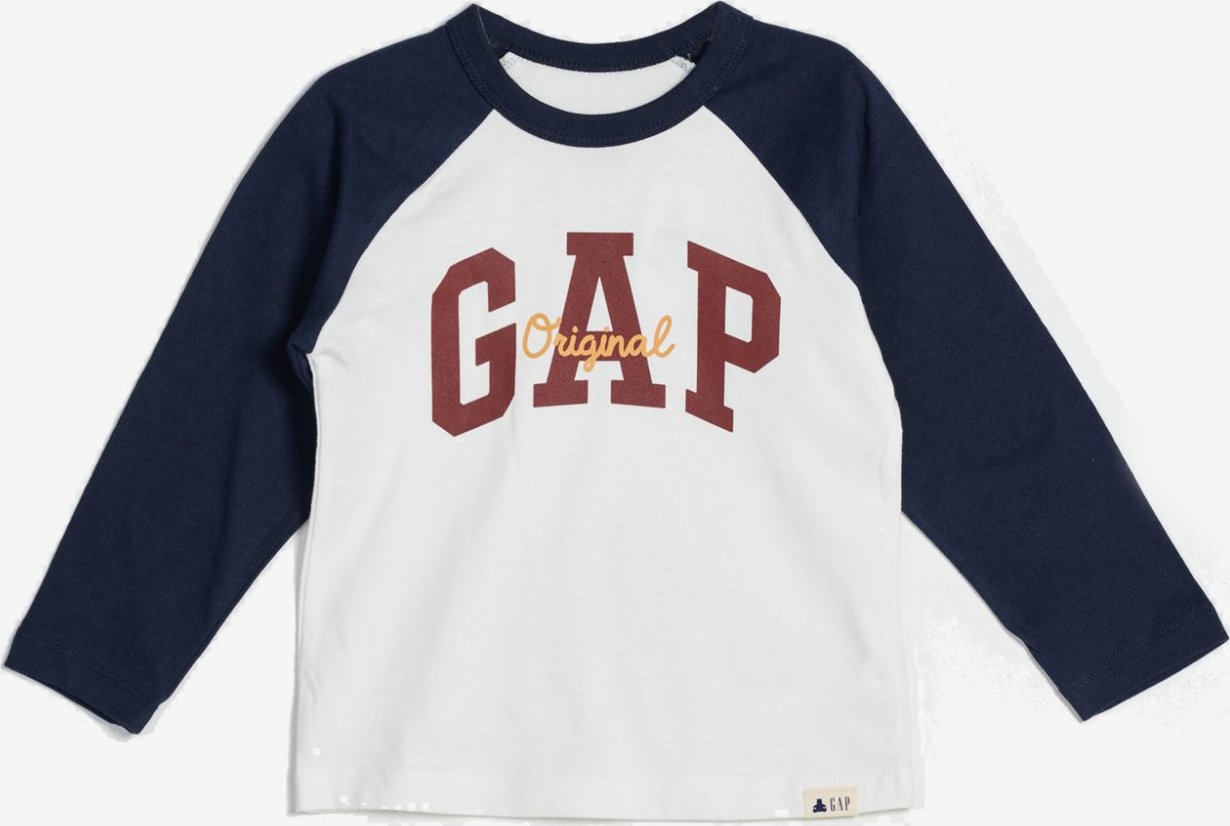 Logo Triko dětské GAP Bílá GAP