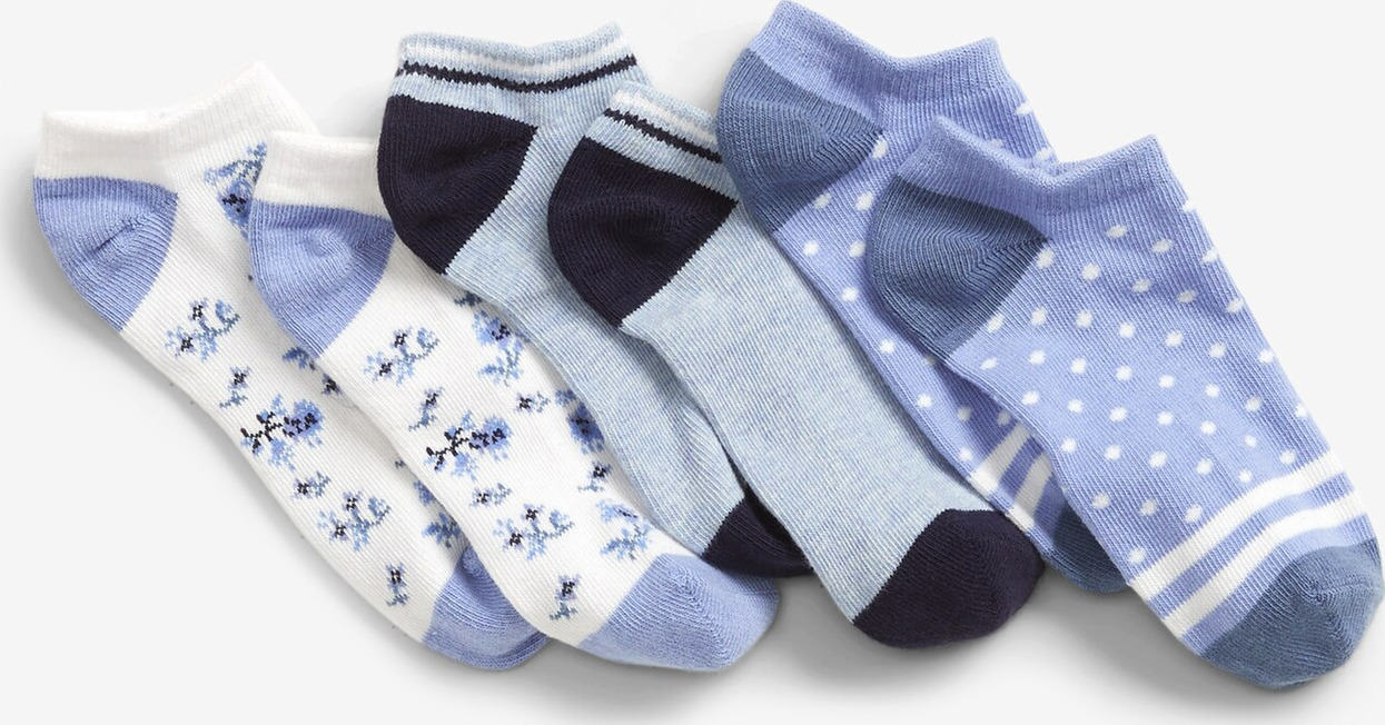 Ponožky 3 páry dětské GAP Modrá GAP
