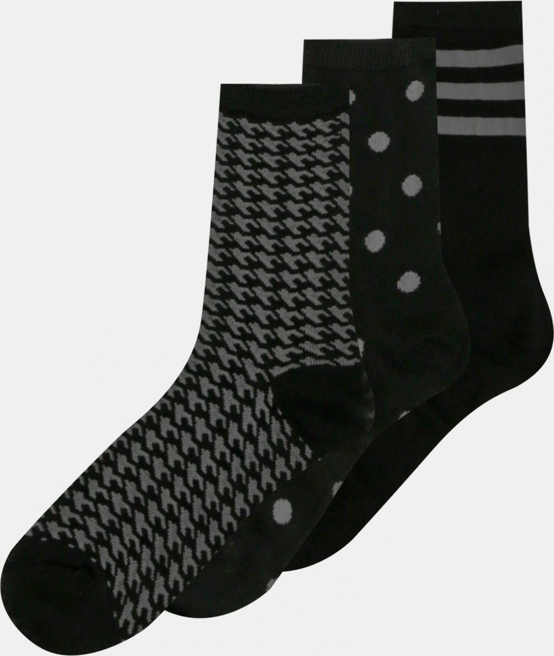Abarna Ponožky 3 páry ONLY Černá ONLY