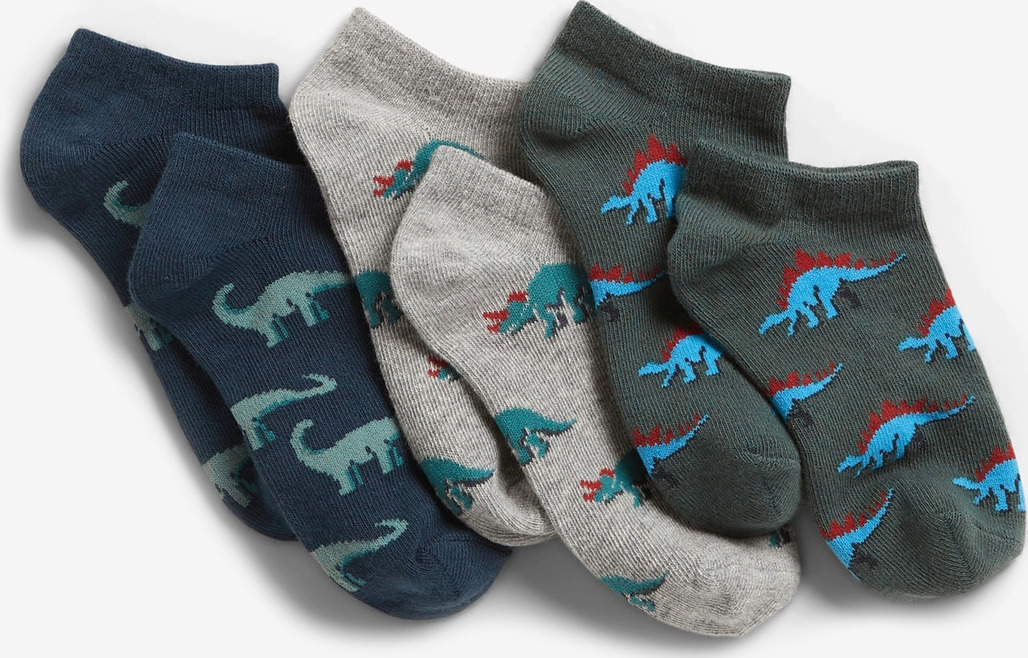 Dino Ponožky dětské 3 páry GAP Modrá GAP