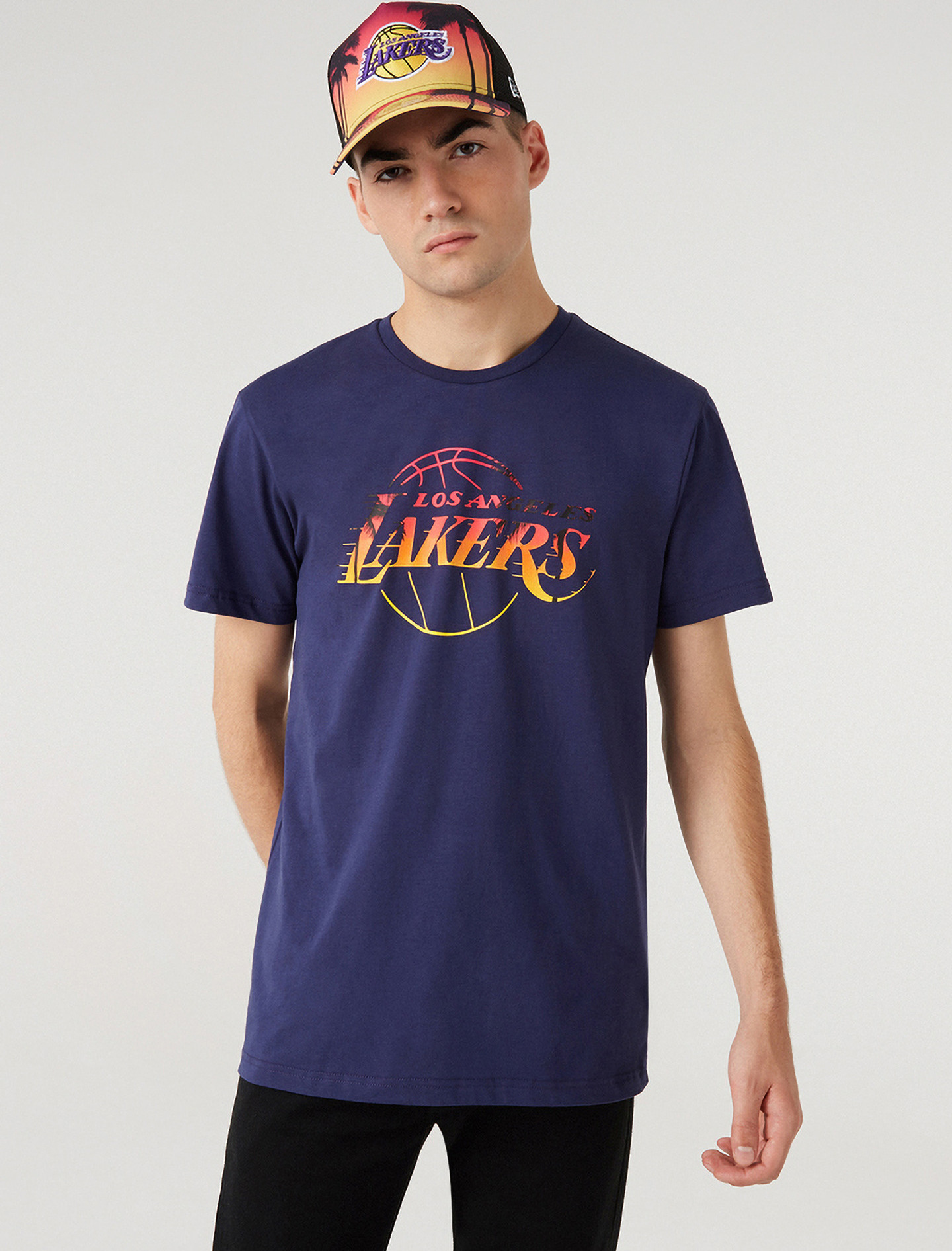 LA Lakers Summer City Infill Triko New Era Modrá New Era