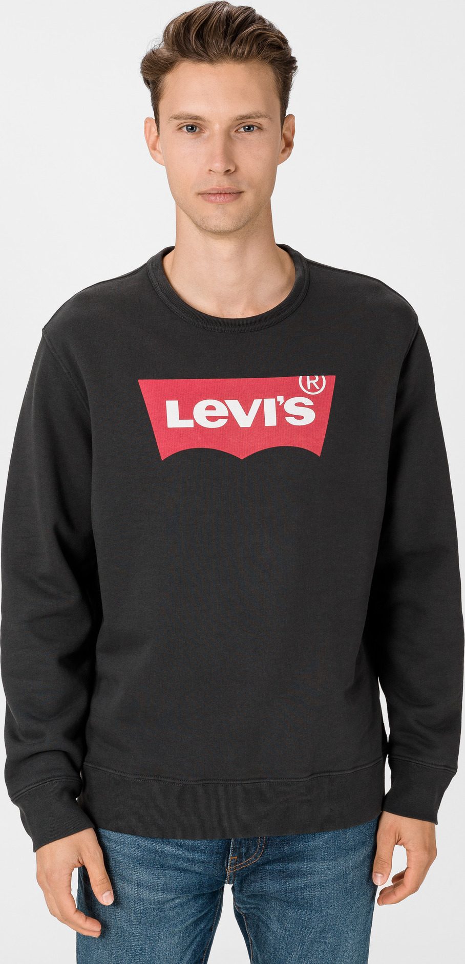 Graphic Crewneck Sweatshirt Mikina Levi's® Černá LEVI'S