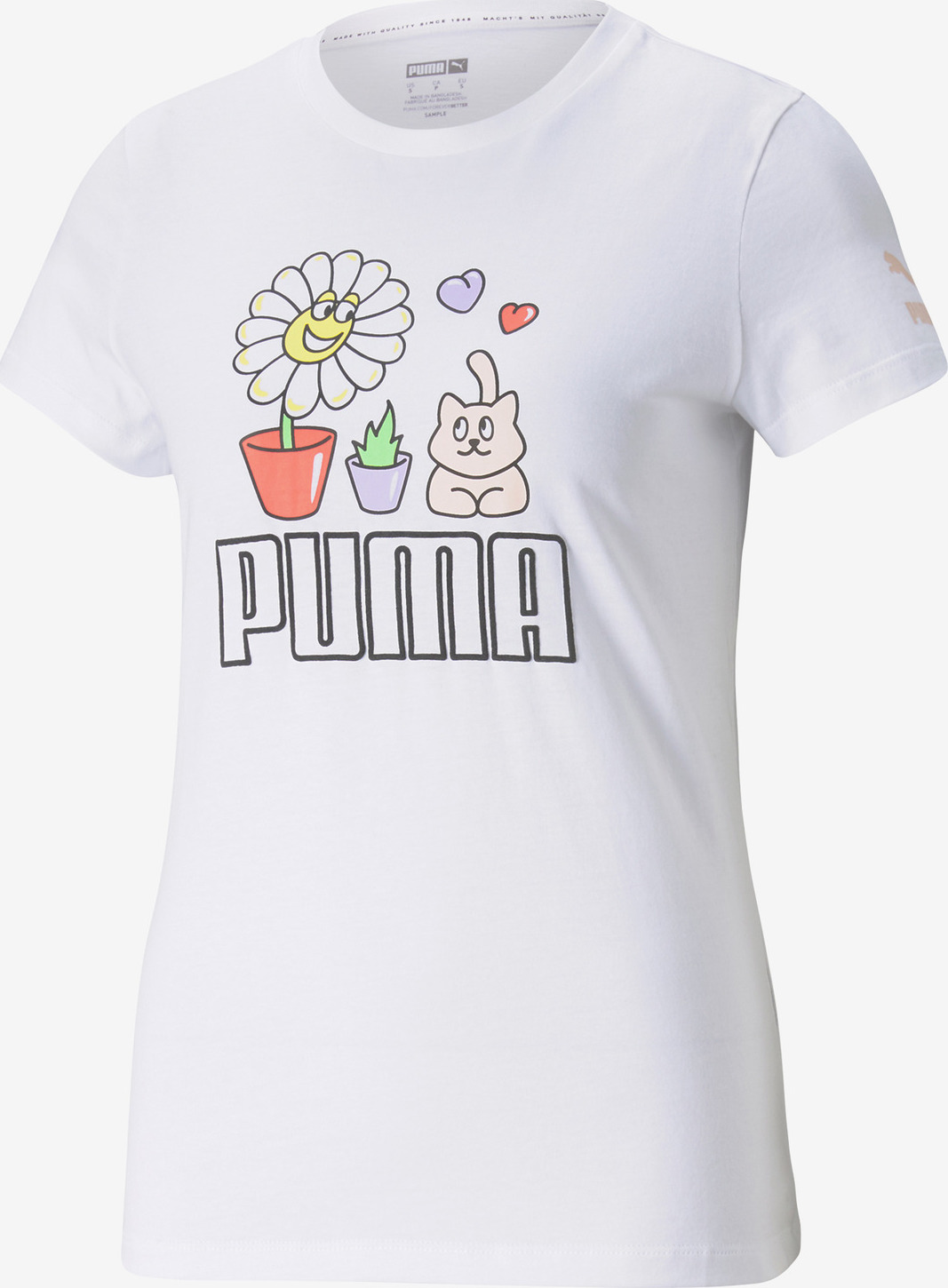 Graphic Streetwear Triko Puma Bílá Puma
