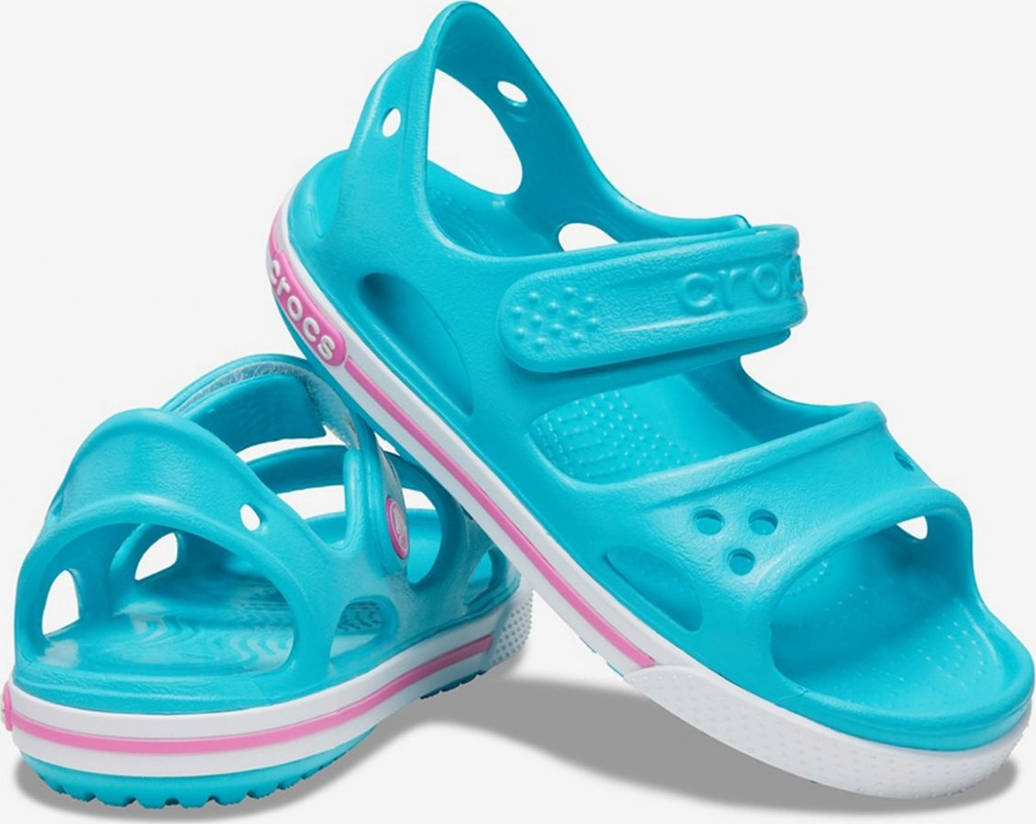 Crocband II Sandal PS Digital Aqua Sandále Crocs Modrá Crocs
