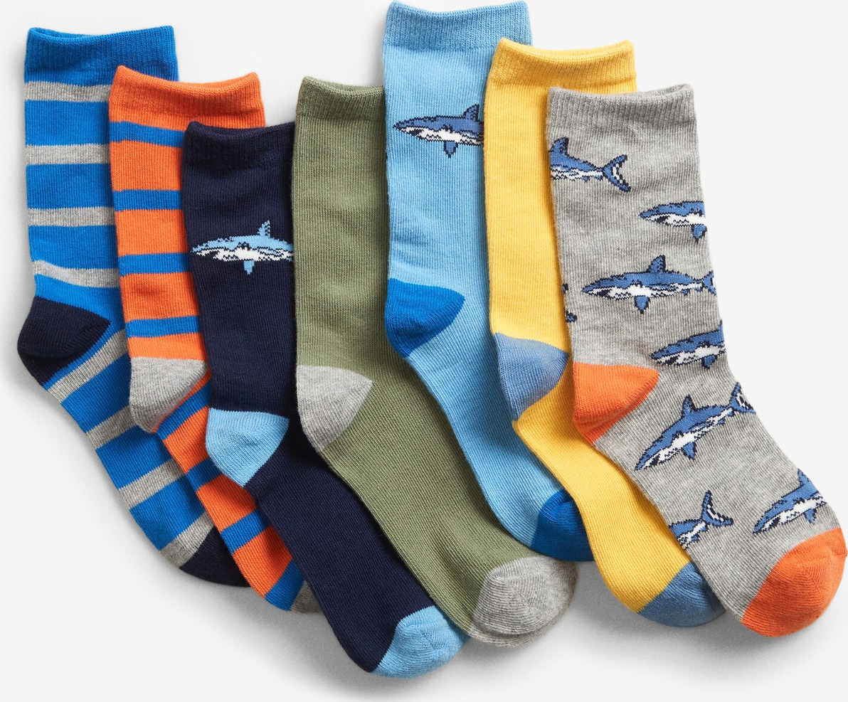 Shark Ponožky 7 párů dětské GAP Barevná GAP