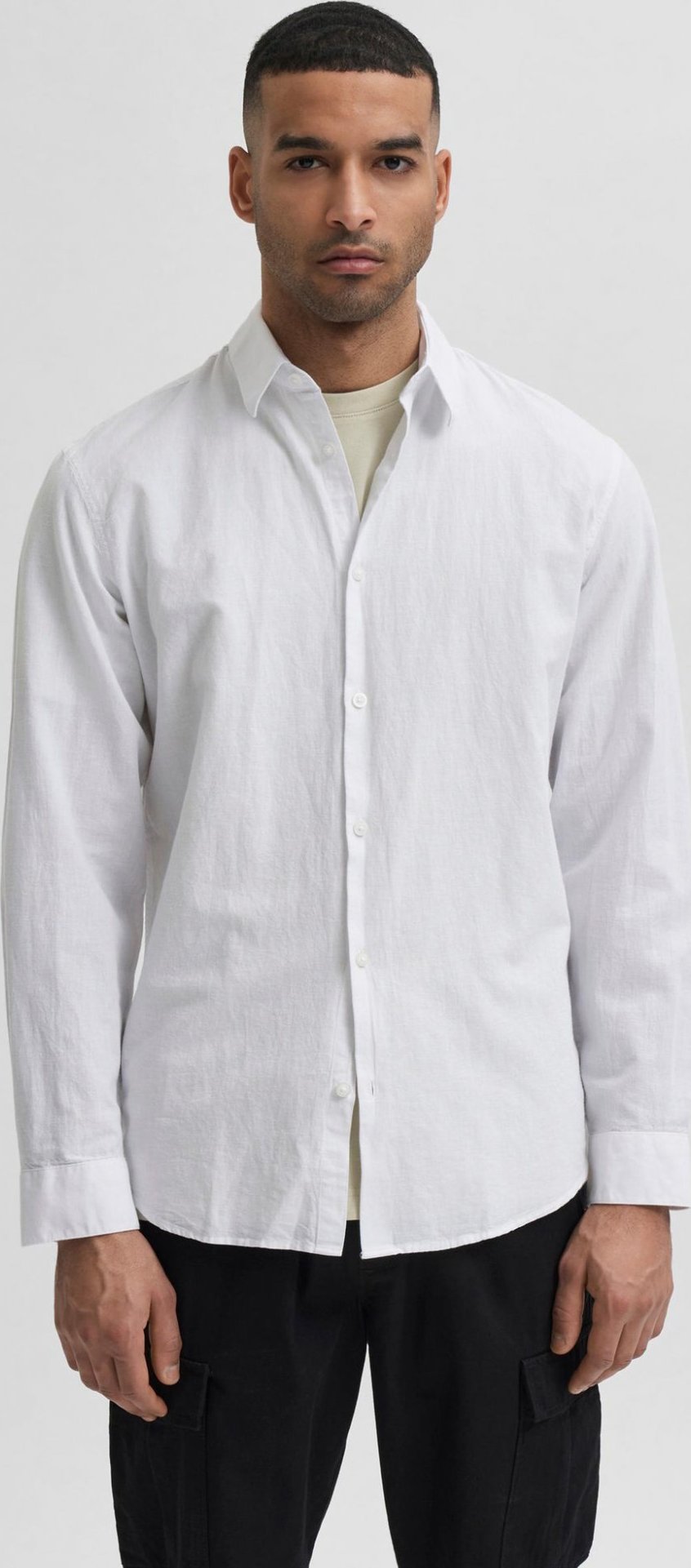 New-Linen Košile Selected Homme Bílá Selected Homme