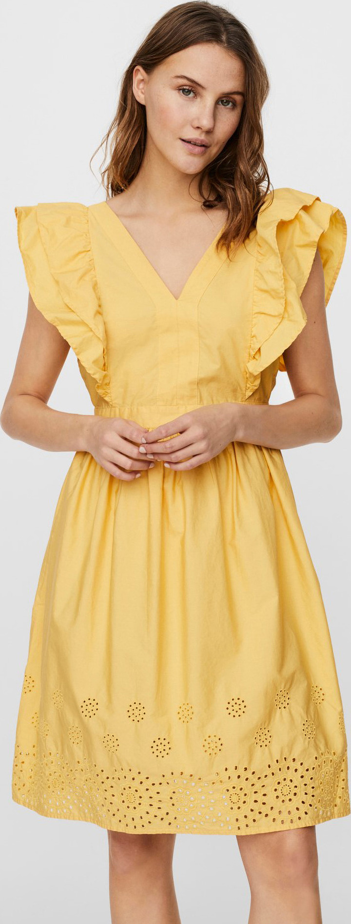 Lisa Šaty Vero Moda Žlutá Vero Moda