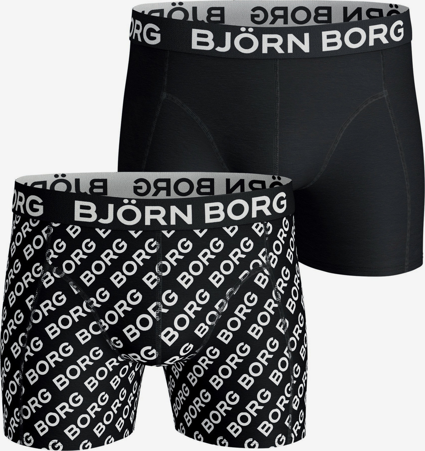 BB Logo Boxerky 2 ks Björn Borg Černá Björn Borg