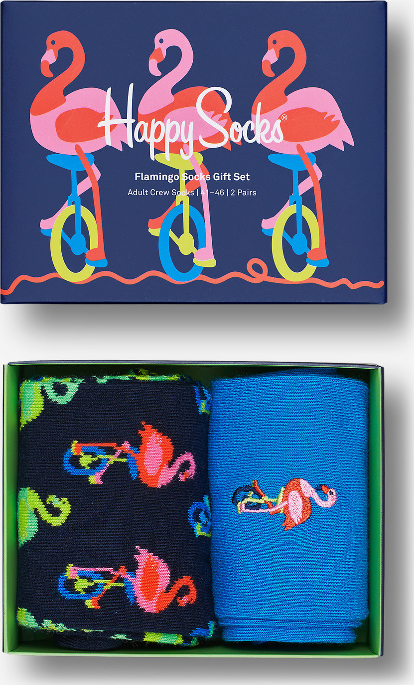 Flamingo Ponožky 2 páry Happy Socks Modrá Happy Socks